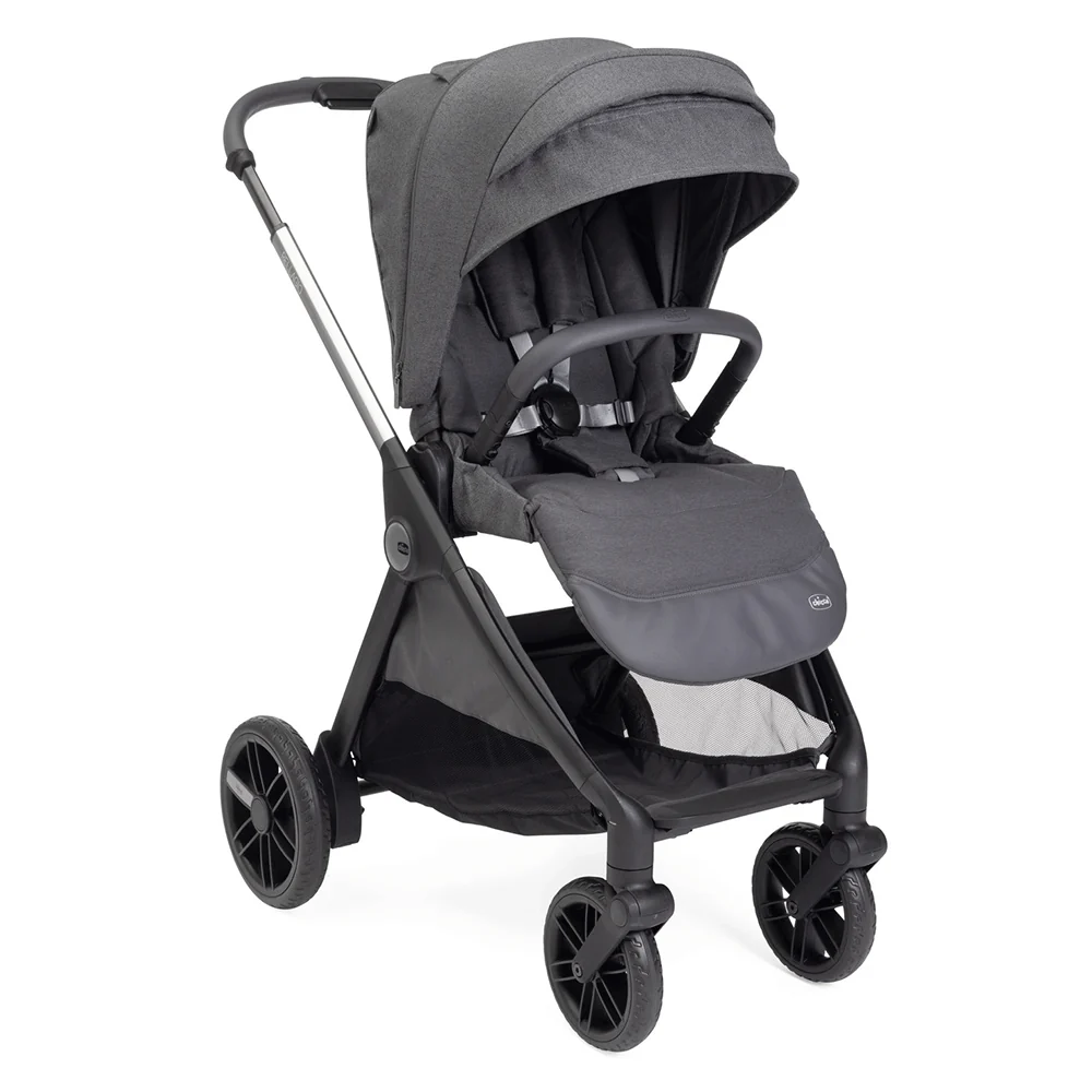 Chicco Trio Belleagio Flexi c/ First Recline Black Satin+ Base Full 360