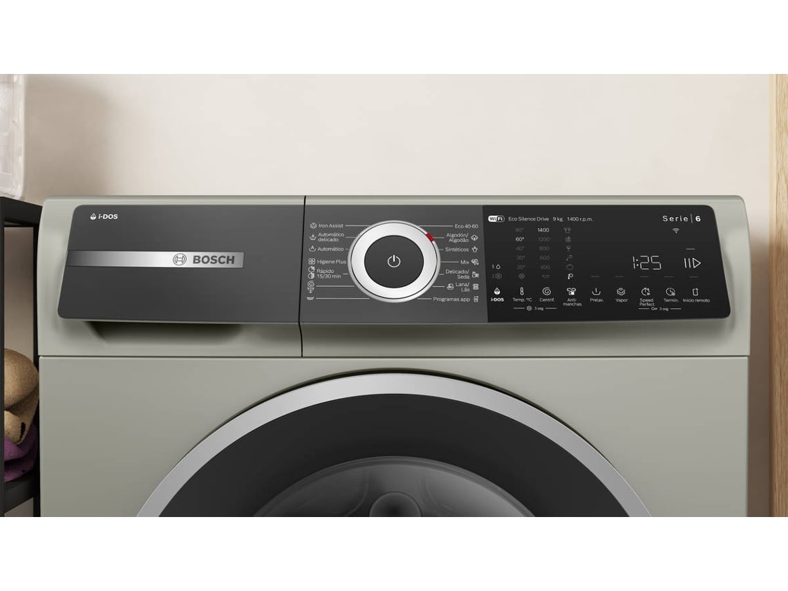 Máquina de Lavar Roupa BOSCH WGH244AXES (9 kg - 1400 rpm - Inox)