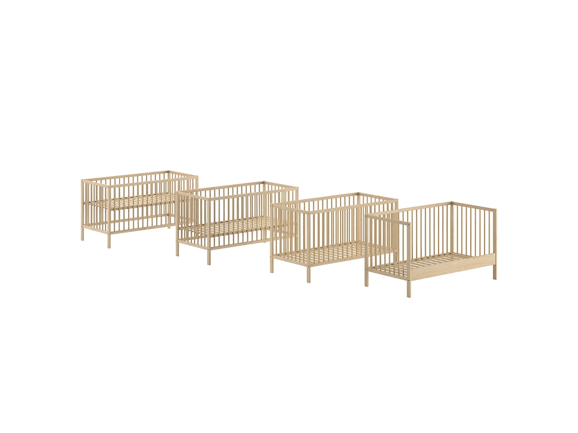 Berço e Muda-Fraldas Vipack Meryl Wood 70X140 PETITS-MEUBLES