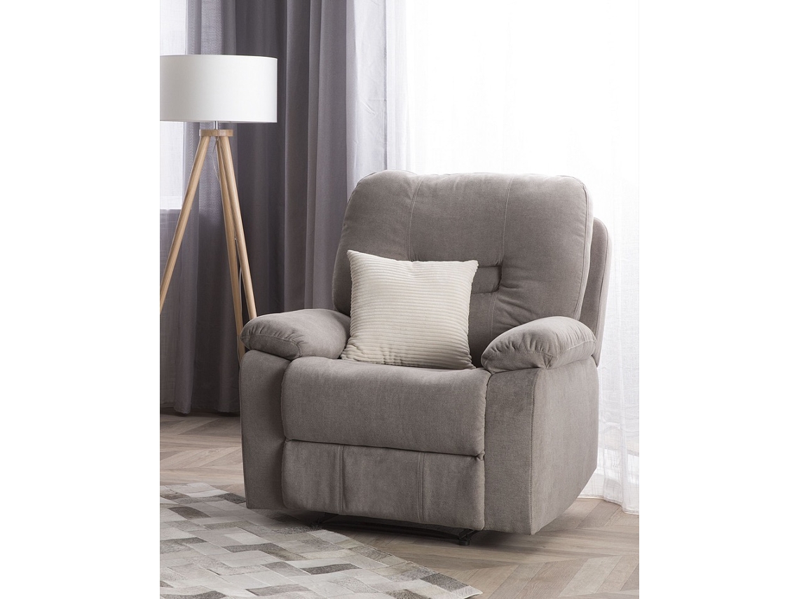 Poltrona BELIANI Bergen de Poliéster Creme 85x74x101