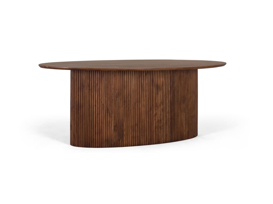 Mesa de madeira acácia Marrão GINER Y COLOMER 76x110x200