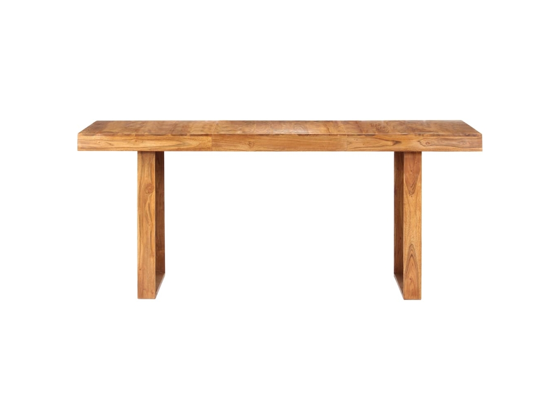 Mesa de jantar VIDAXL Marrom Madeira (180x90x75 cm)