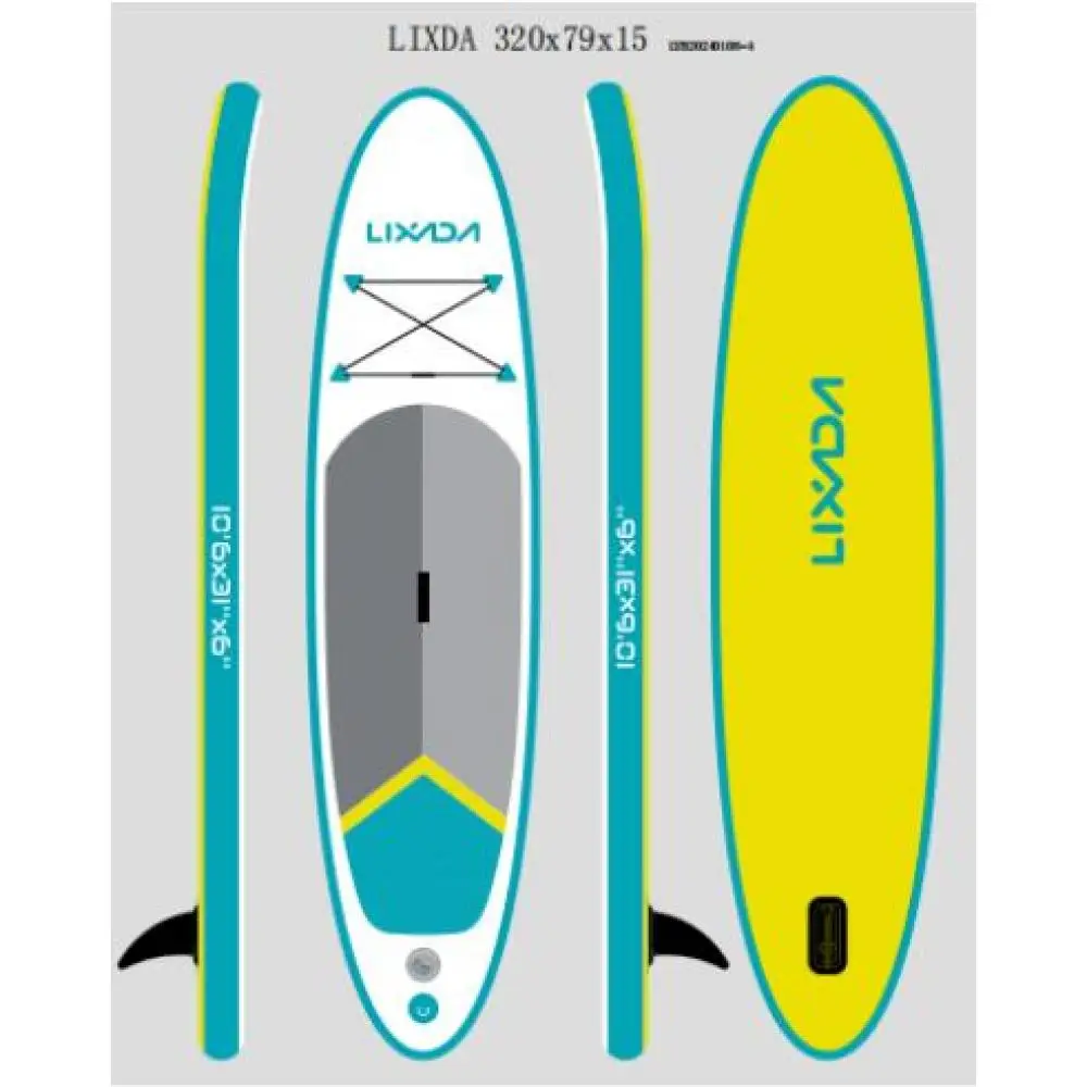 Prancha De Stand Up Paddle Inflável, 6 Polegadas De Espessura, Remo Ajustável Com Bomba Oem