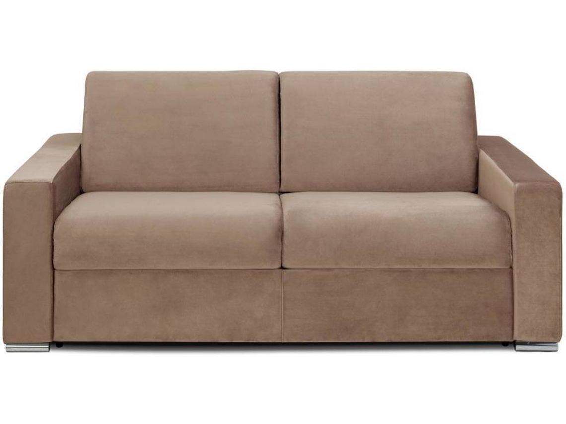 Sofá Cama Calito LINEA SOFA (Bege - Tecido e Veludo - 194x94x85 cm/Dimensões da cama: 140-159 cm)