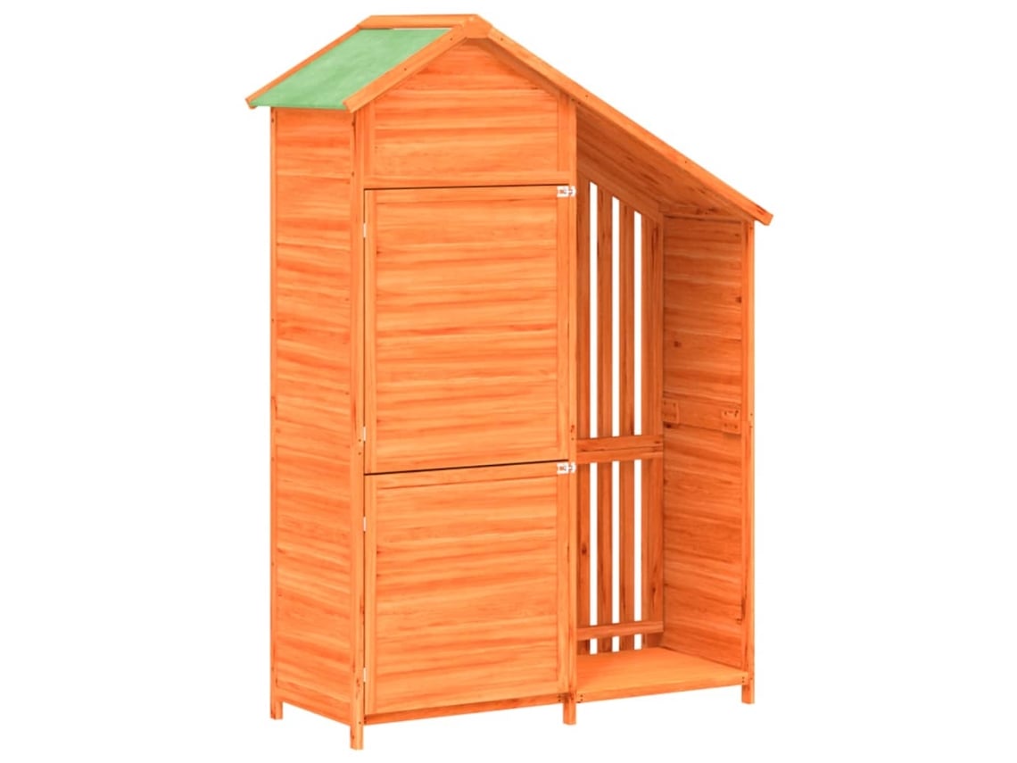Abrigo MAISON EXCLUSIVE para Ferramentas 120x53,5x170 Pinho Maciço Castanho