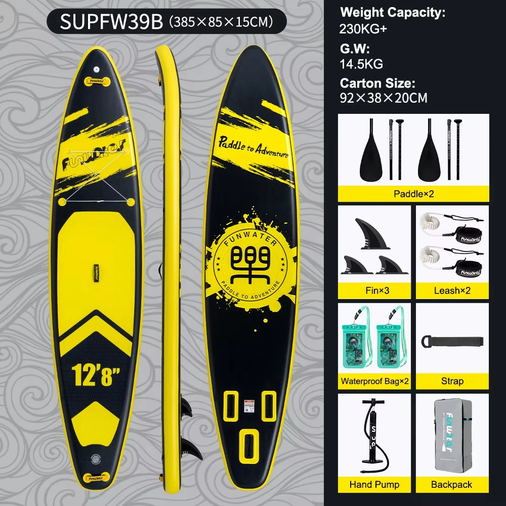 Prancha De Paddle Inflã¡vel, Resistente Ao Desgaste, Design Portã¡til, Supfw39b Oem