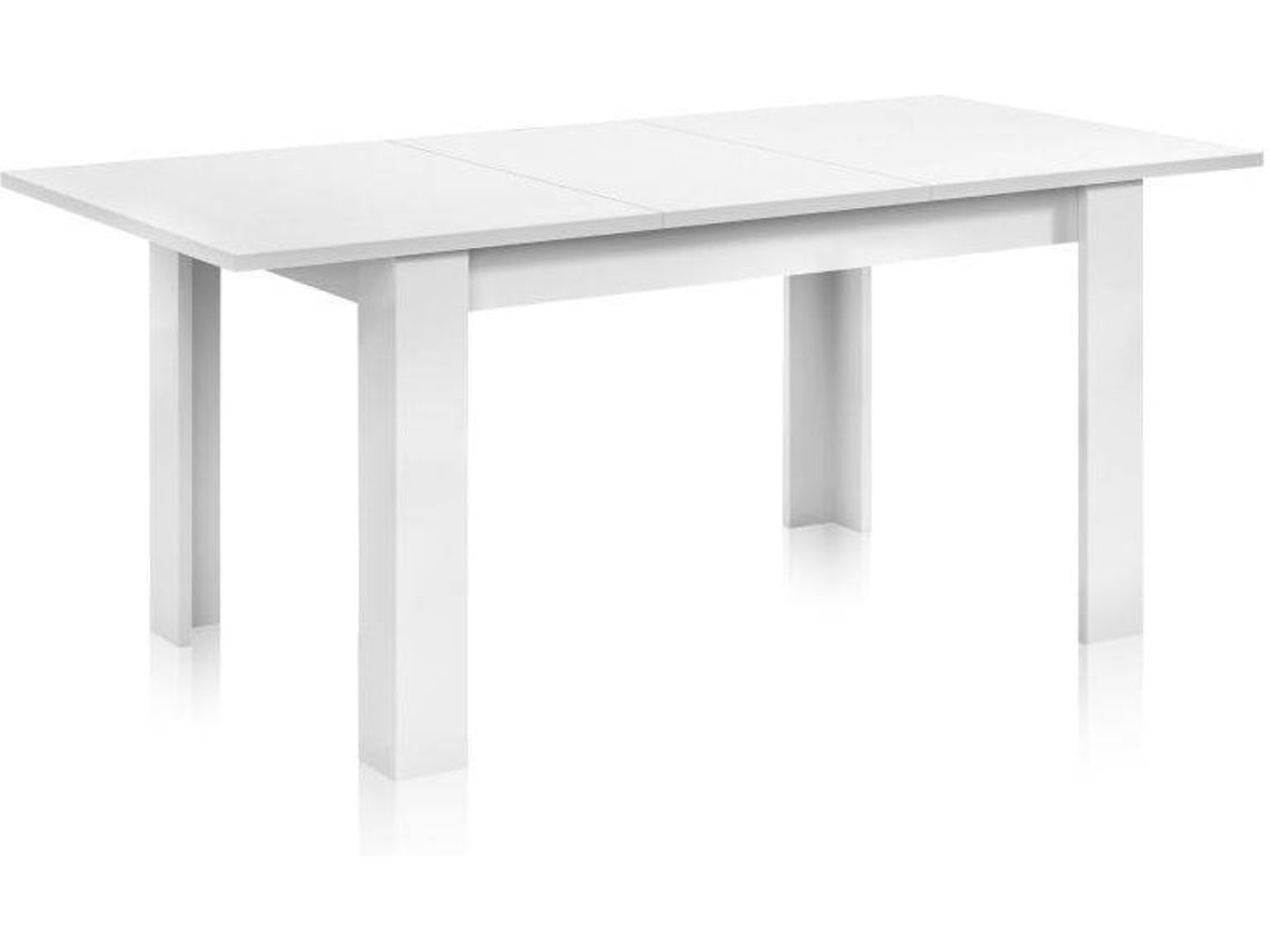 Mesa de Refeição HABITDESIGN Kendra  (Branco Artik - Melamina - 140–190 x 78 x 90 cm)