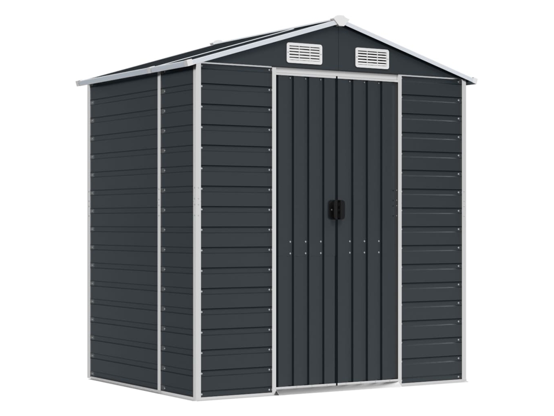 Abrigo MAISON EXCLUSIVE 191x130x198 cm Aço Galvanizado Antracite