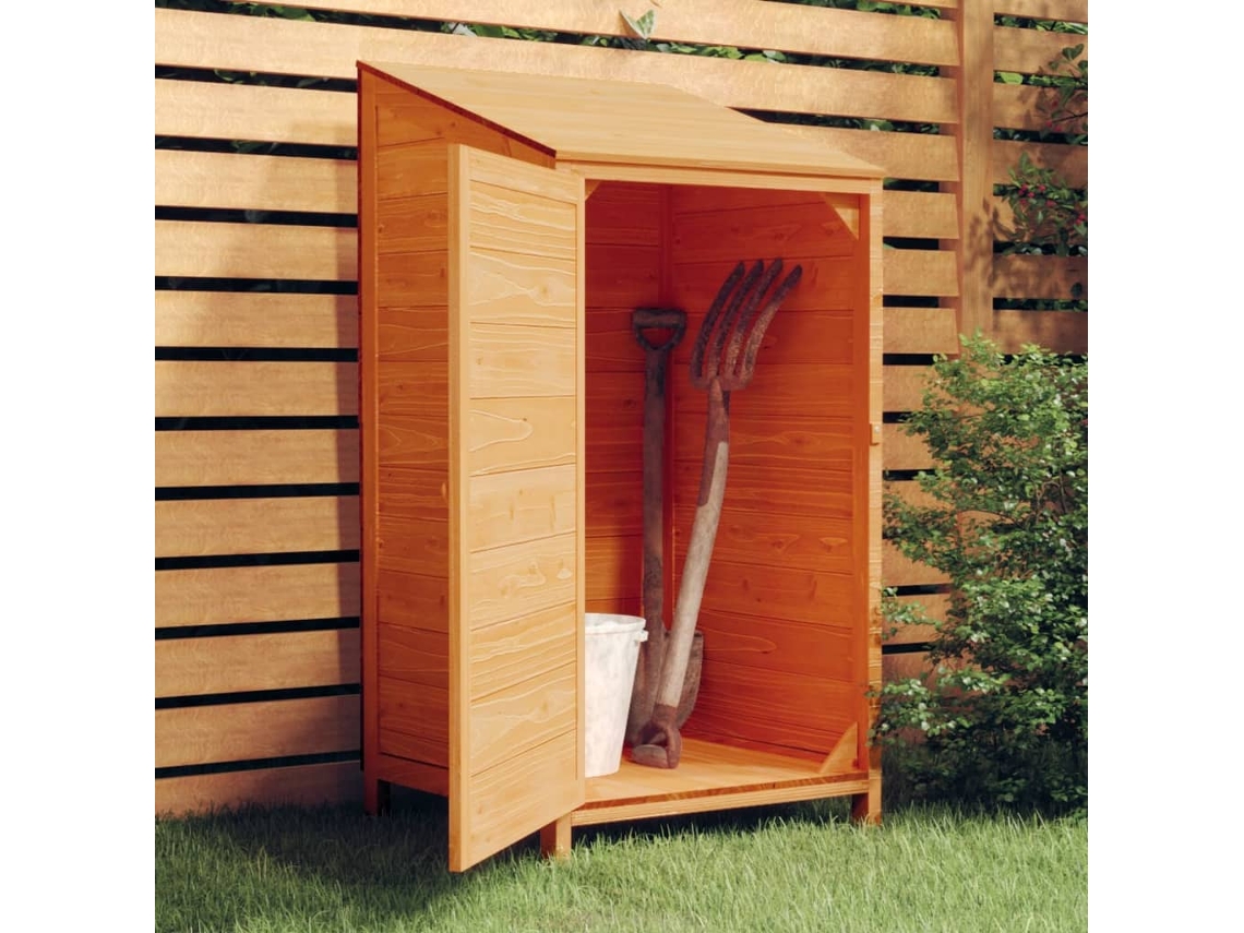 Abrigo de Madeira VIDAXL Marrom (55x52x112 cm)