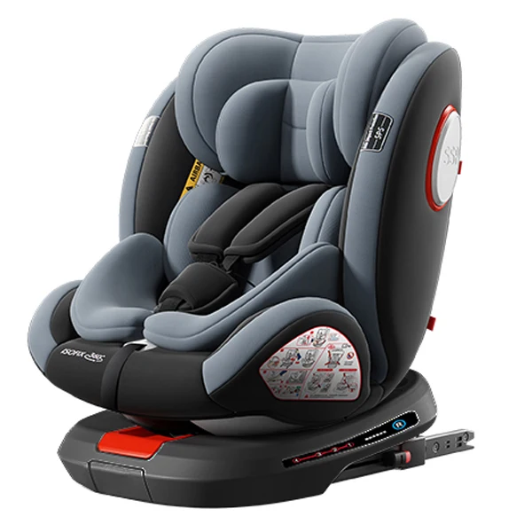 Assento De Carro Para Crianã§as, Altura Ajustã¡vel, Instalaã§ã£o Isofix, C007 Grey Oem