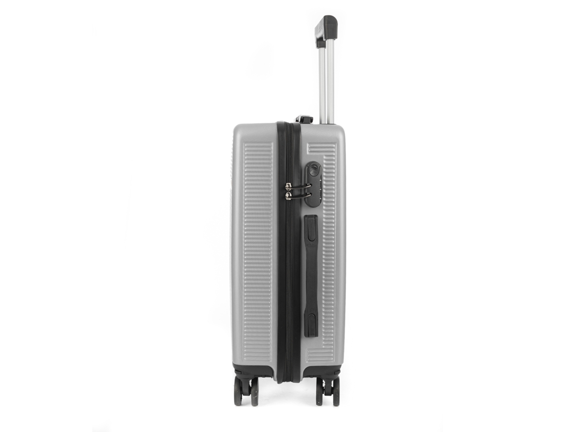 Mala De Grande Volume Trolley Rígida Ultraleve, De Abs De Alta Resistência. Fechadura Numérica E 4 Rodas Duplas Removíveis E Giratórias 360°. Dam