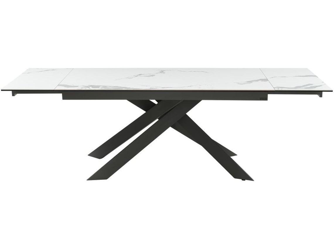 Mesa de Refeição Extensível PASCAL MORABITO (240 x 90 x 76 - Cristal - Cinzento)