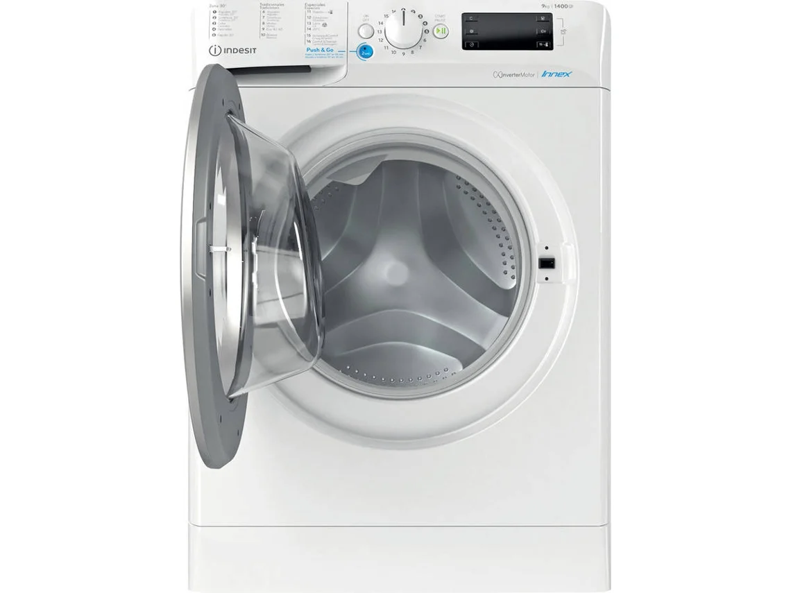 Máquina de Lavar Roupa INDESIT BWE 91496X WSV SPT (9 kg - 1400 rpm - Branco)