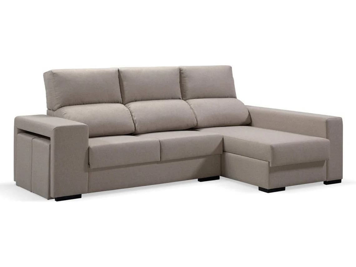 Sofá Chaise Longue Luso - Esquerdo - Bege (230x160 cm)