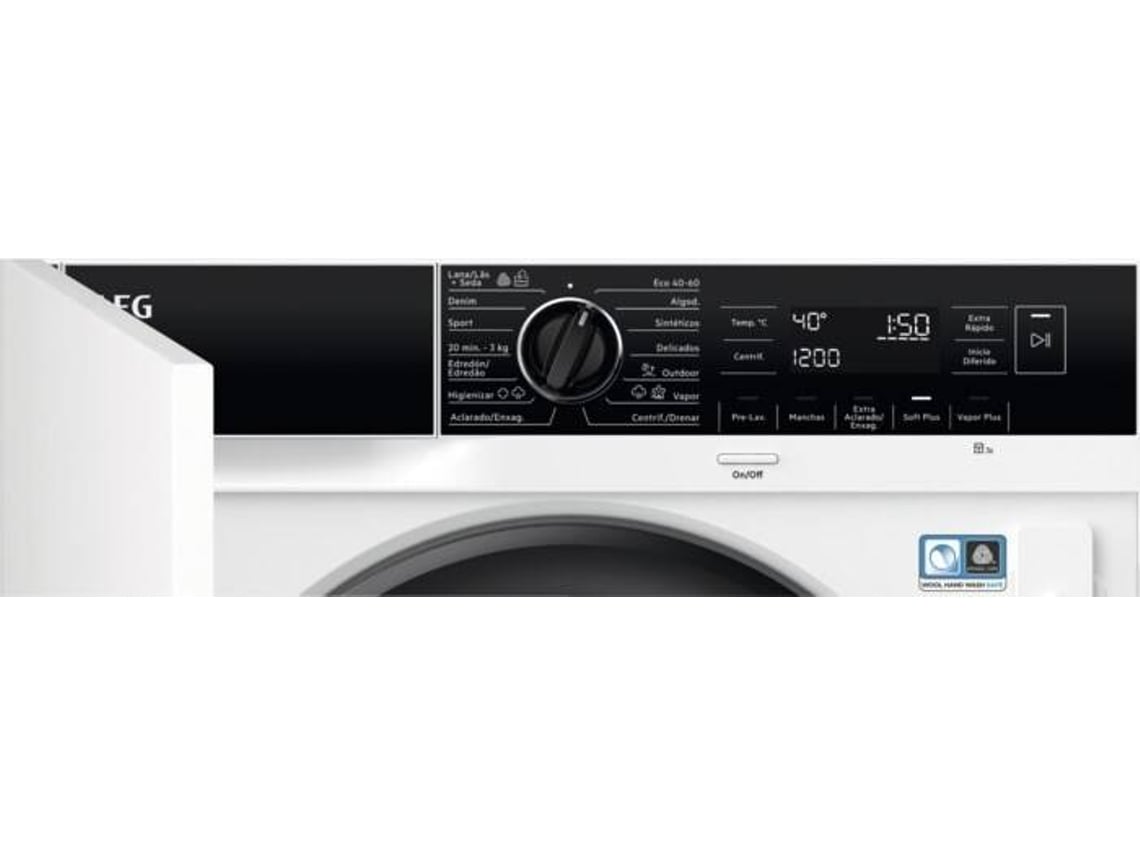 Máquina de Lavar Roupa Encastre AEG LFN7E8436F (8 kg - 1400 rpm - Branco)