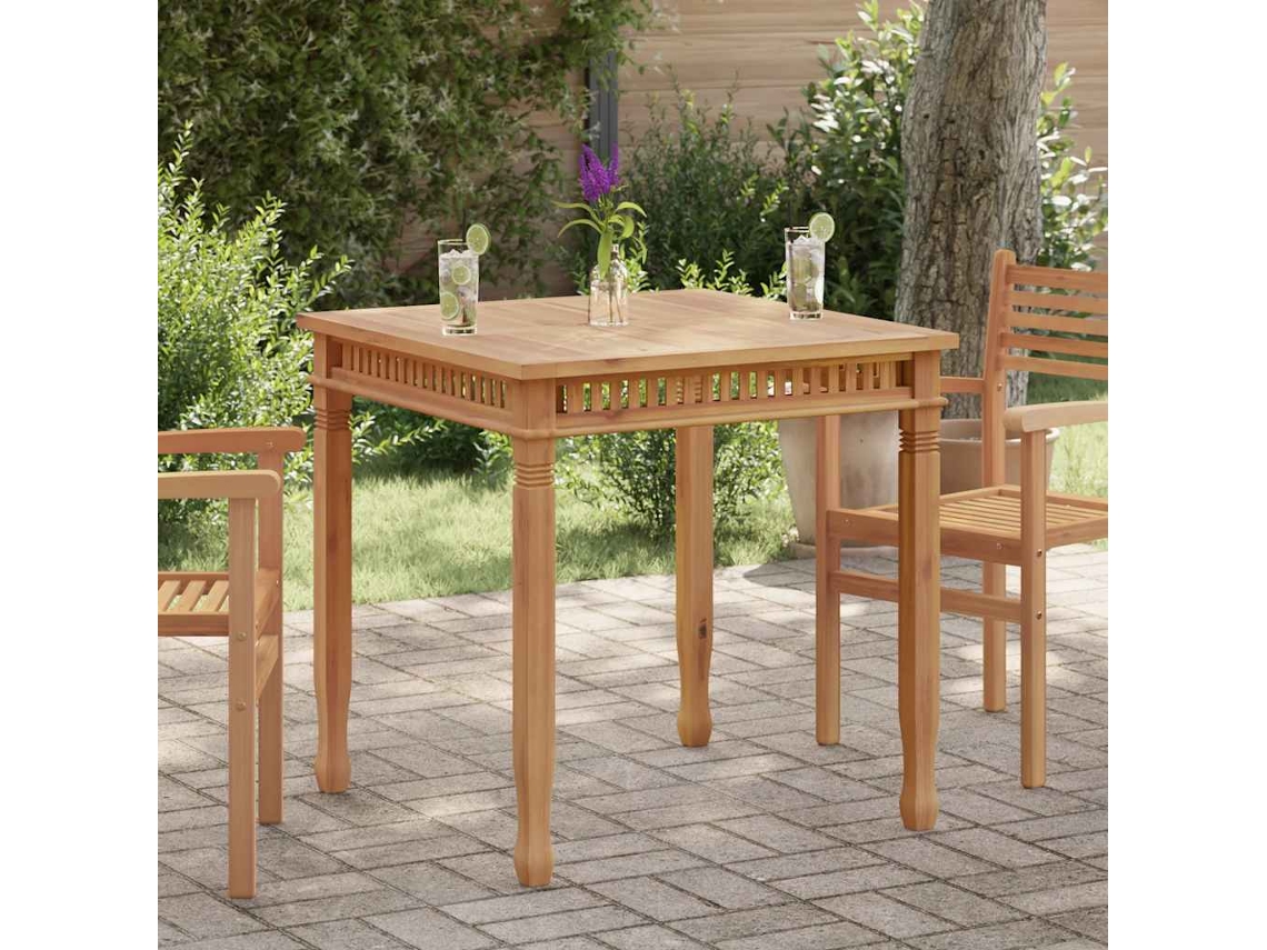 Mesa De Jantar Jardim 80x80x80 Cm Madeira De Teca Maciça