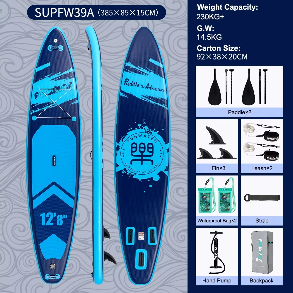 Prancha De Paddle Inflã¡vel, Resistente Ao Desgaste, Design Portã¡til, Supfw39a Oem