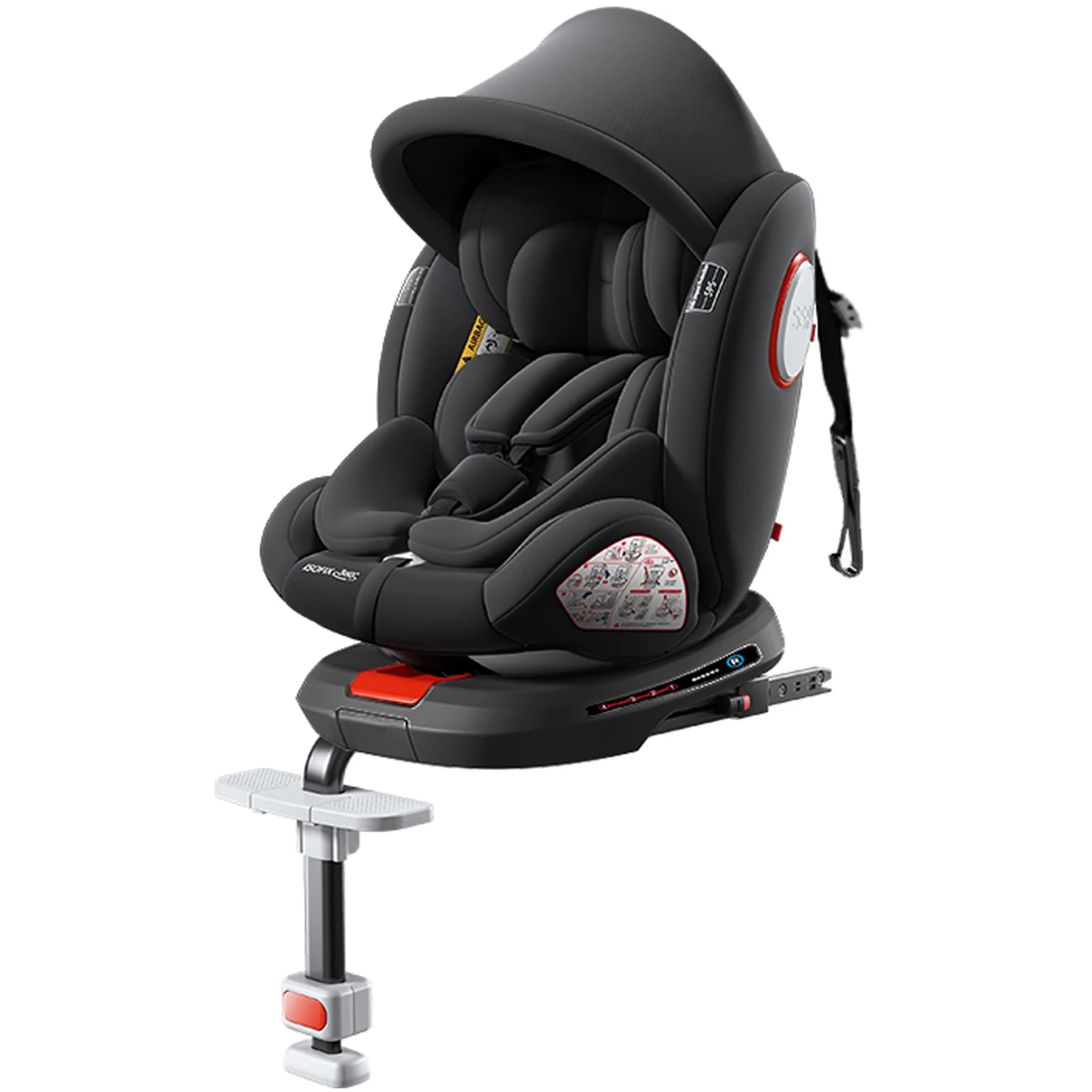 Assento De Carro Para Crianã§as, Apoio De Cabeã§a Ajustã¡vel, Instalaã§ã£o Isofix, Dpc007 Preto Oem