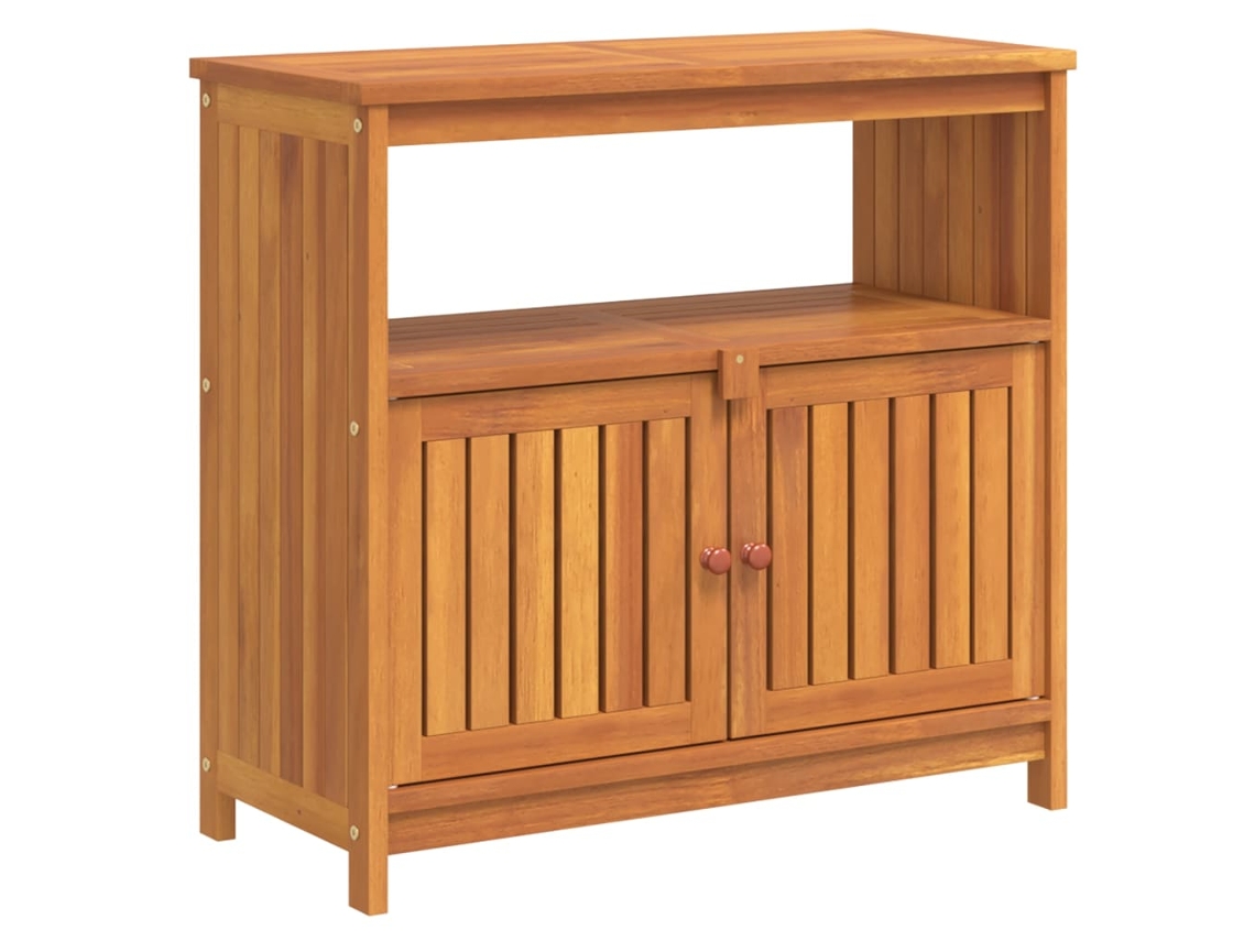 Mesa Consola para Jardim 80X35X75 Cm Madeira de Acácia Maciça NONAME