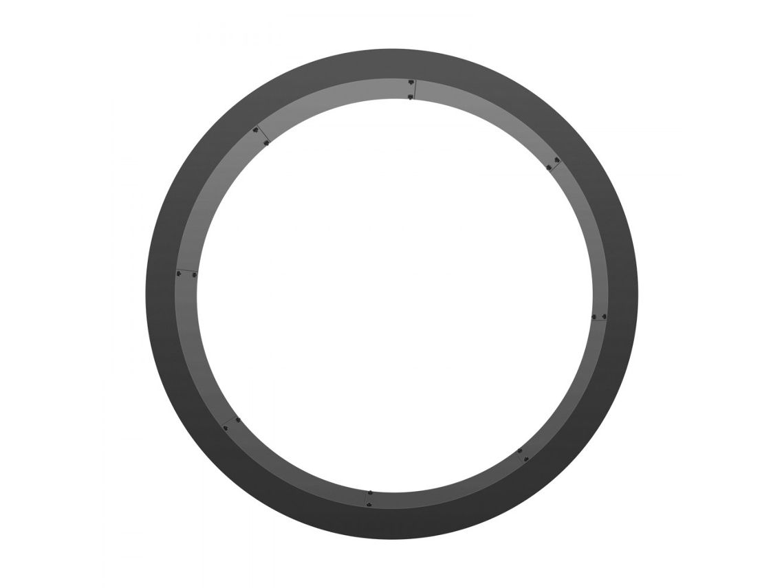 Anel De Fogo Em Aço Carbono Preto Para Jardim Ou Terraço Com Montagem Fácil Tekmaquinas