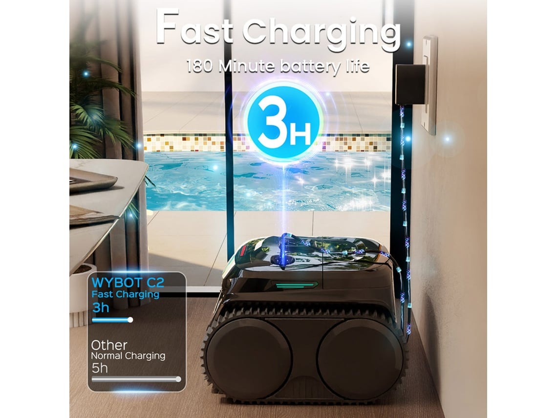 Robô Aspirador de Piscina WYBOT C2 e Robô Liectroux L200