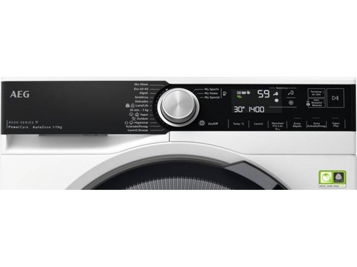 Máquina de Lavar Roupa  AEG LFR8504L6Q (11 kg - 1400 rpm - Branco)