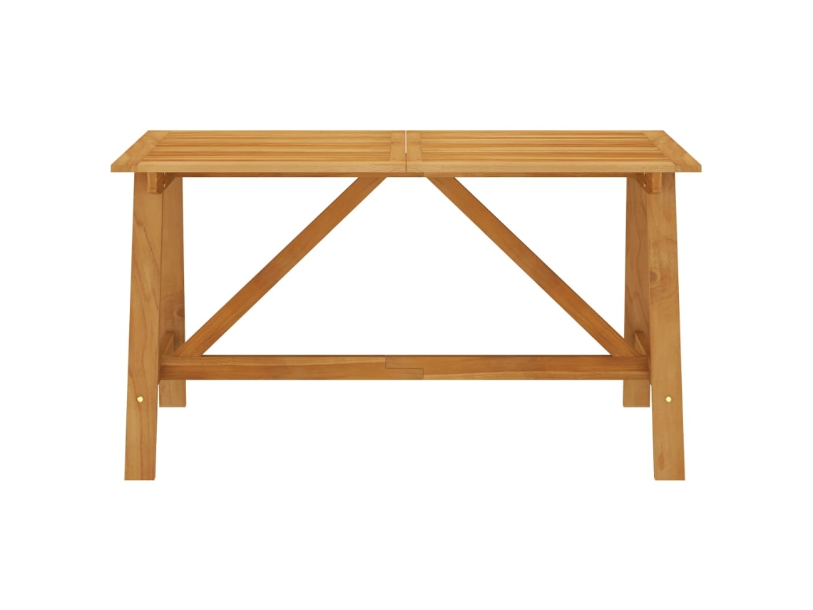Mesa de Jantar Jardim 140X70X73.5Cm Madeira de Acácia Maciça NONAME