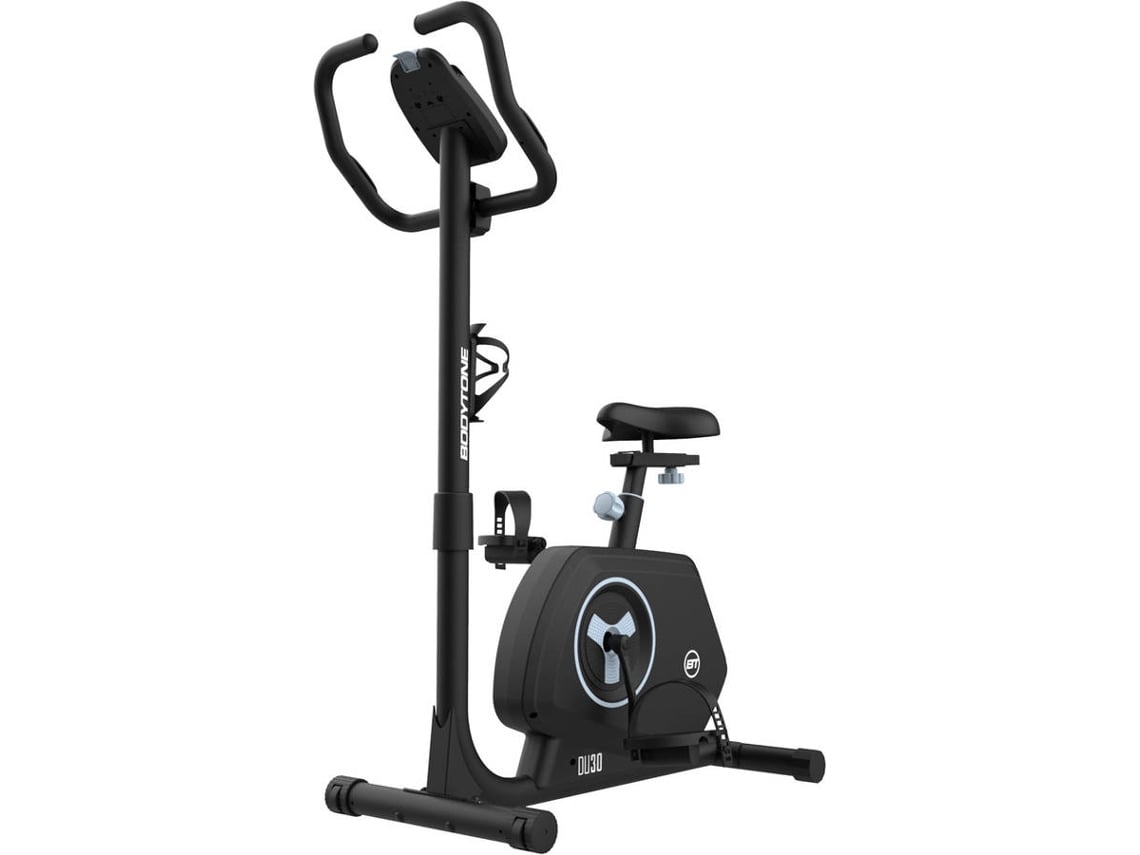Bicicleta estática inteligente conectividade Bluetooth e com apps como Bkool, Kinomap (1 mês de teste grátis). Roda de inércia de 4 kg.
