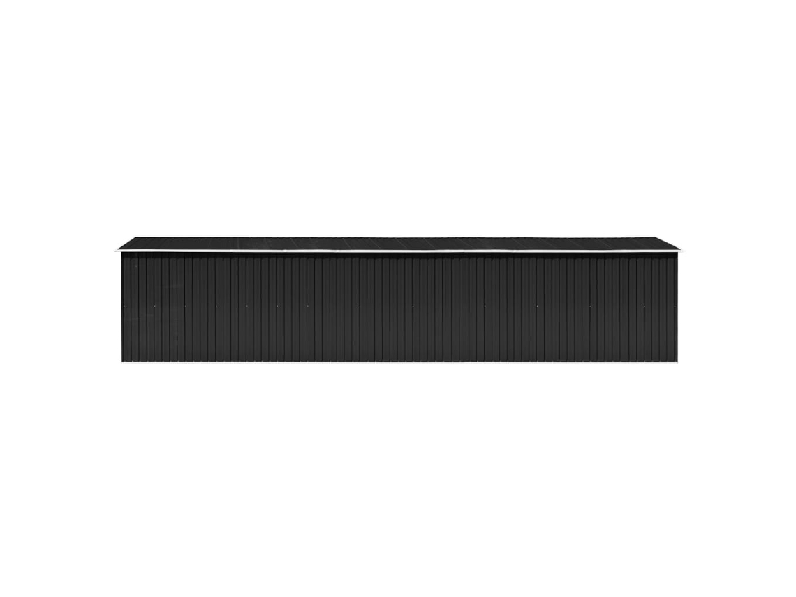 Abrigo VIDAXL Anthracite Aço (257x990x181 cm)
