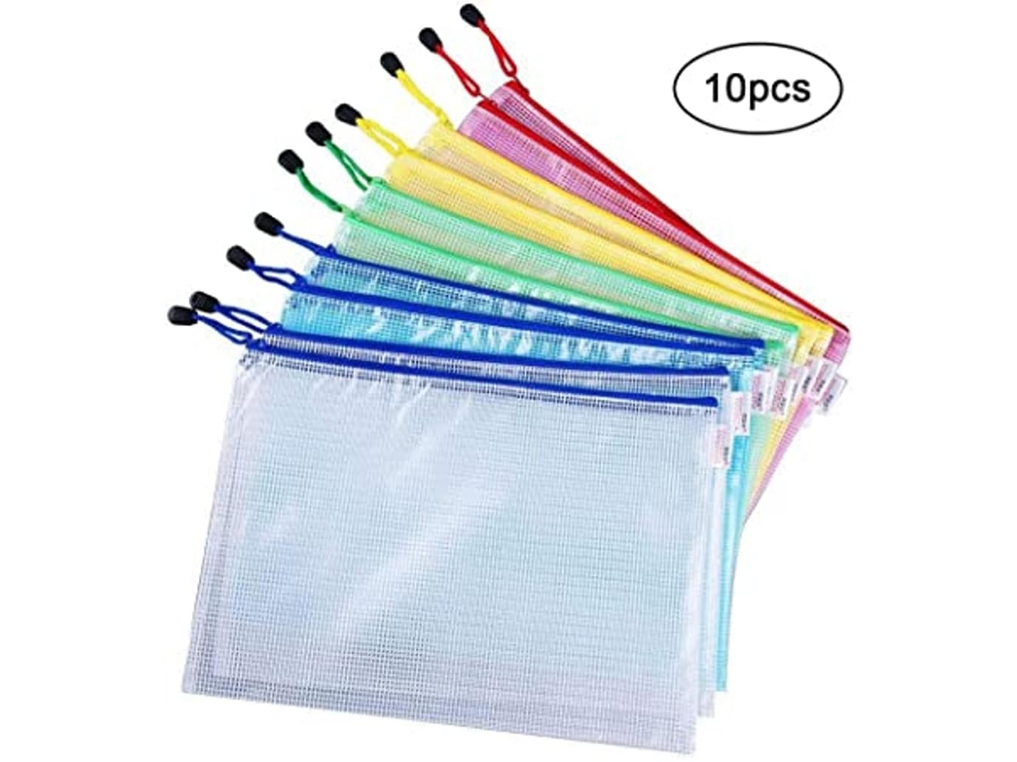 Conjunto de 10 Sacos de Arquivo A4 Coloridos Ferramentas de Jardinagem