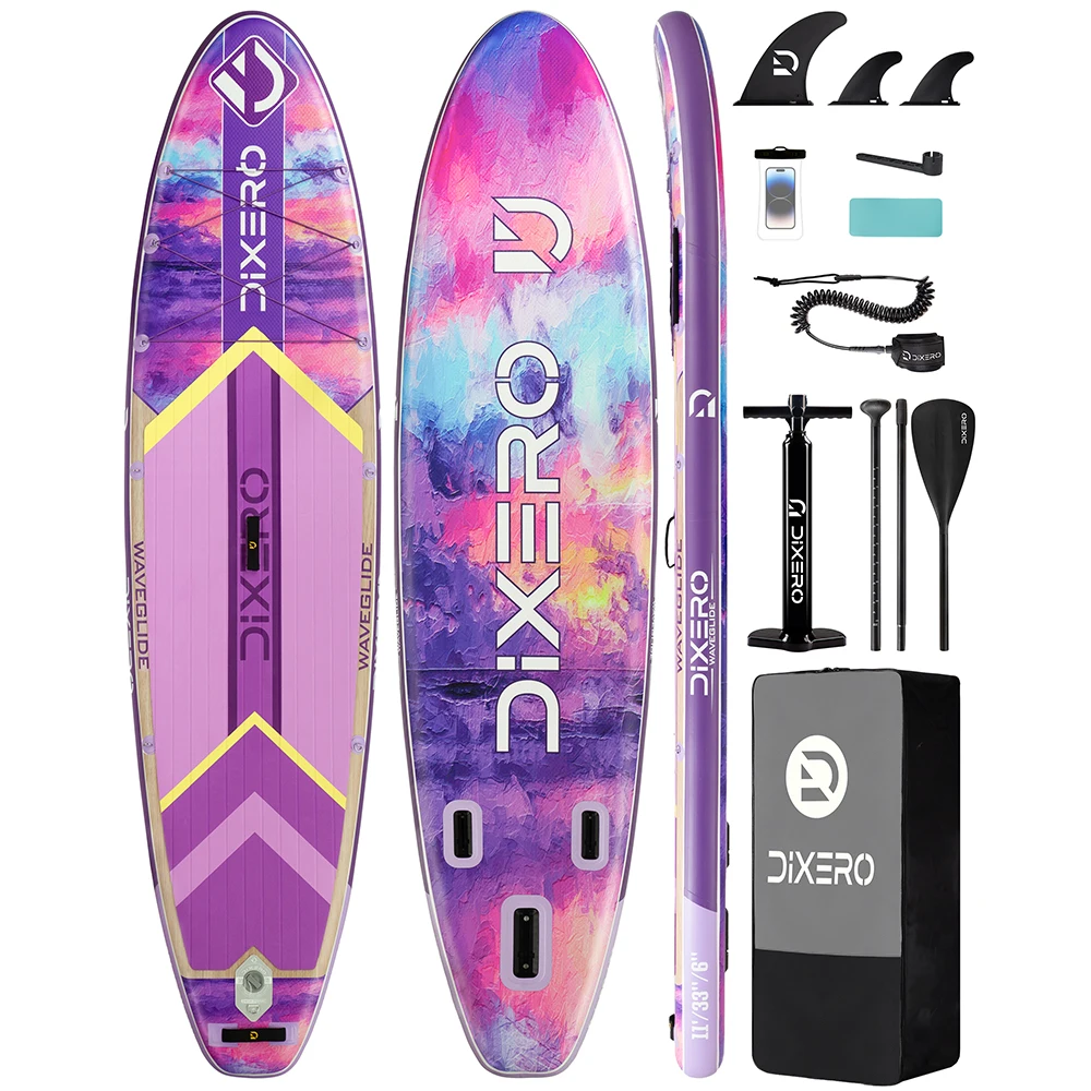Prancha De Paddle Inflã¡vel, Material Durã¡vel, Alta Capacidade De Carga, Roxo Oem