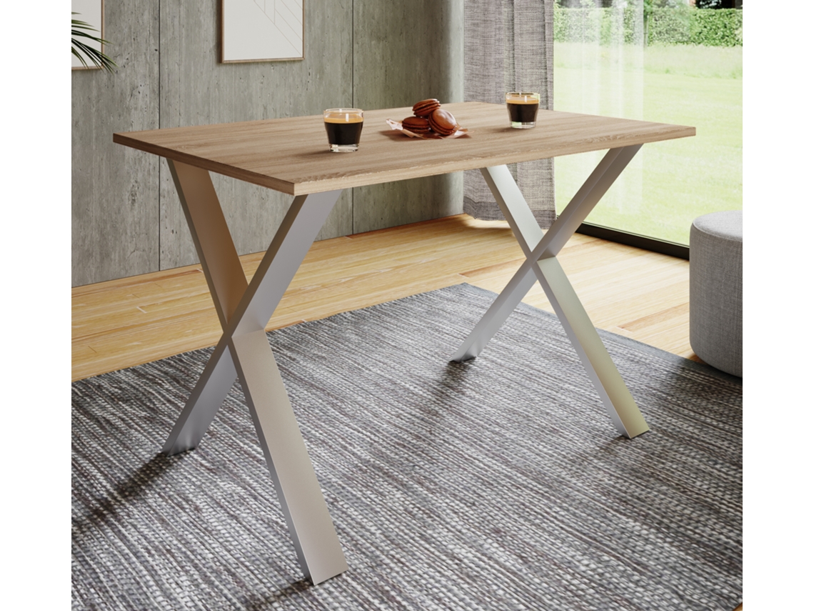 Mesa De Jantar De Madeira Mesa De Cozinha Xona X 140x80 Vcm
