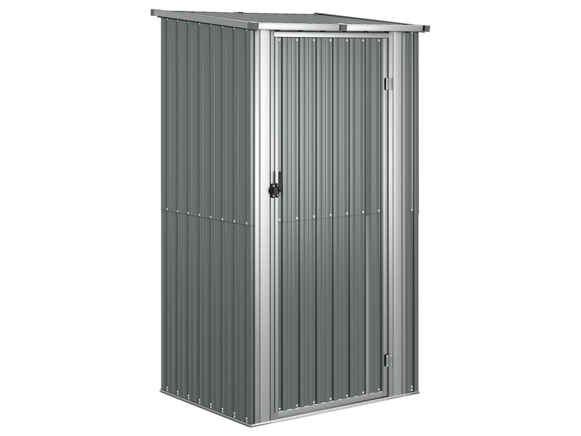 Abrigo MAISON EXCLUSIVE 118,5x97x209,5 cm Aço Galvanizado Cinzento