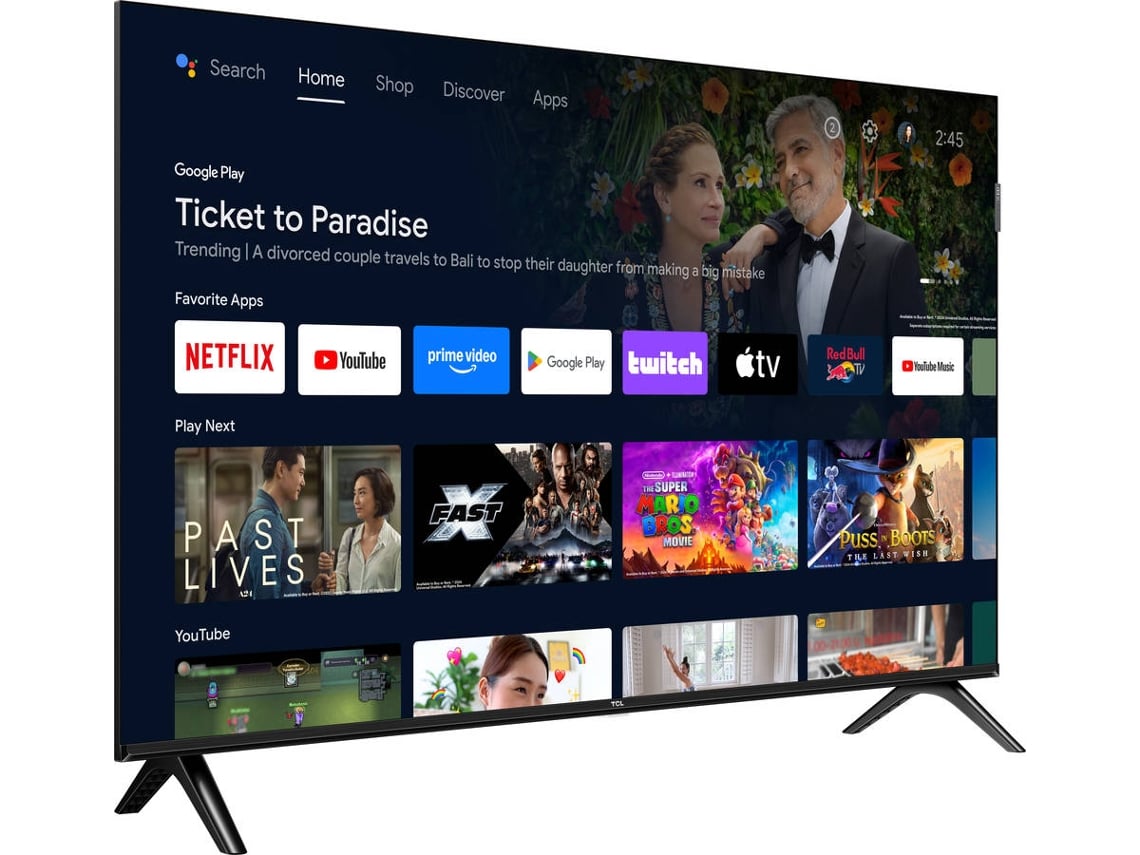 TV TCL 40S5K (QLED - 40'' - 102 cm - Full HD - Smart TV)