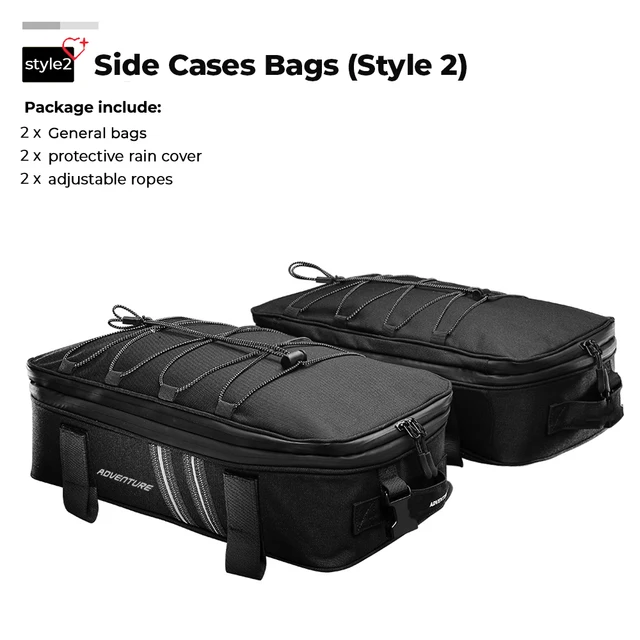 Bolsas De Topo Packtaschen, Material Impermeável, Instalação Fácil,2pcs Bolsas Laterais