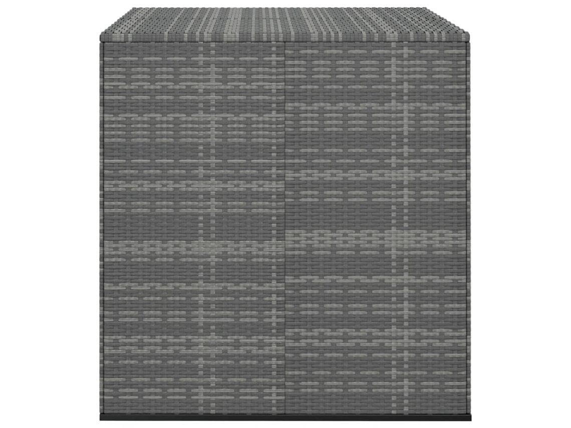 Baú de Armazenamento VIDAXL Cinzento Rattan e Vime (100x97,5x104 cm)