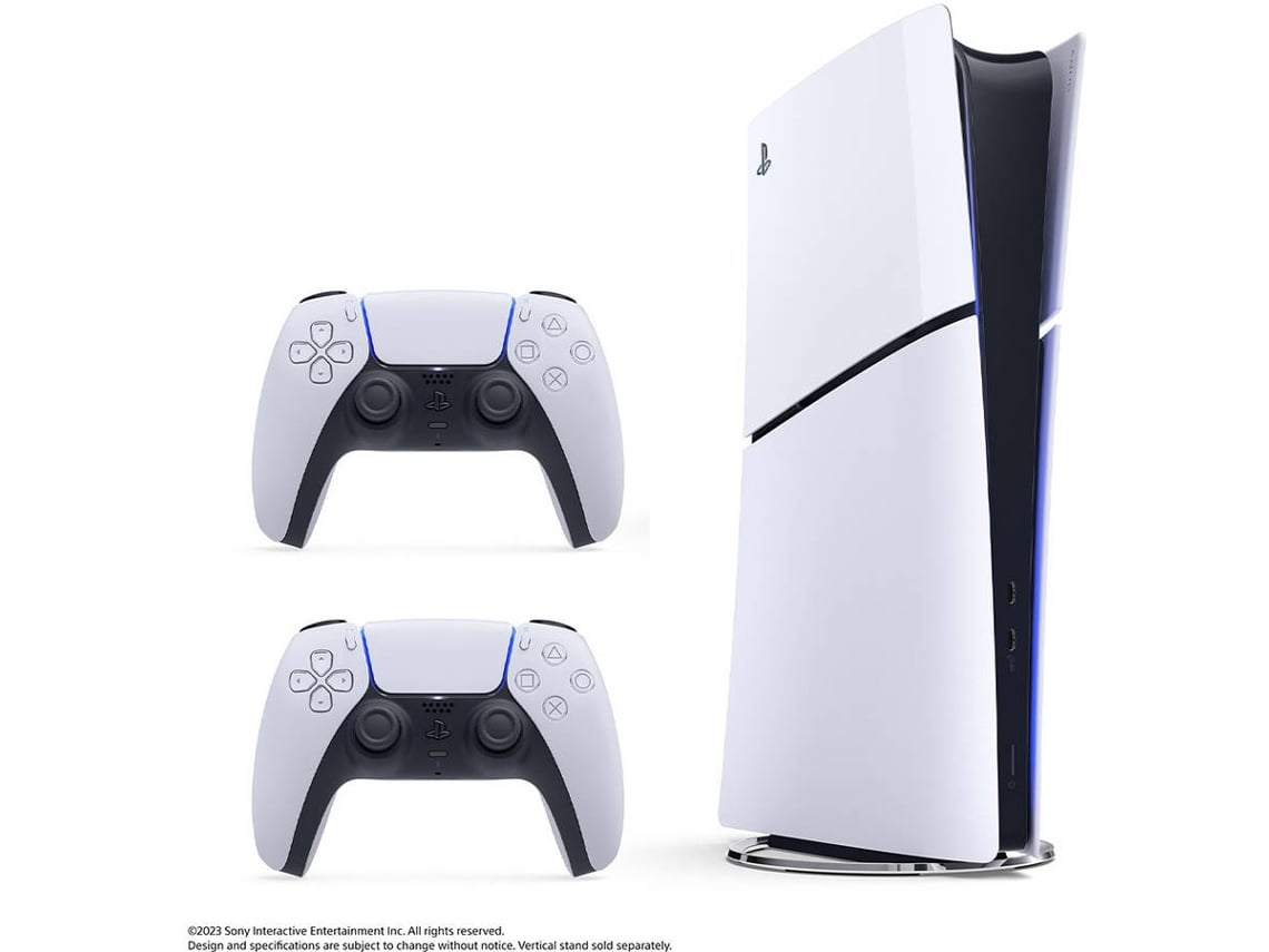 Consola PS5 Digital + 2 Comandos Dualsense (Branco)
