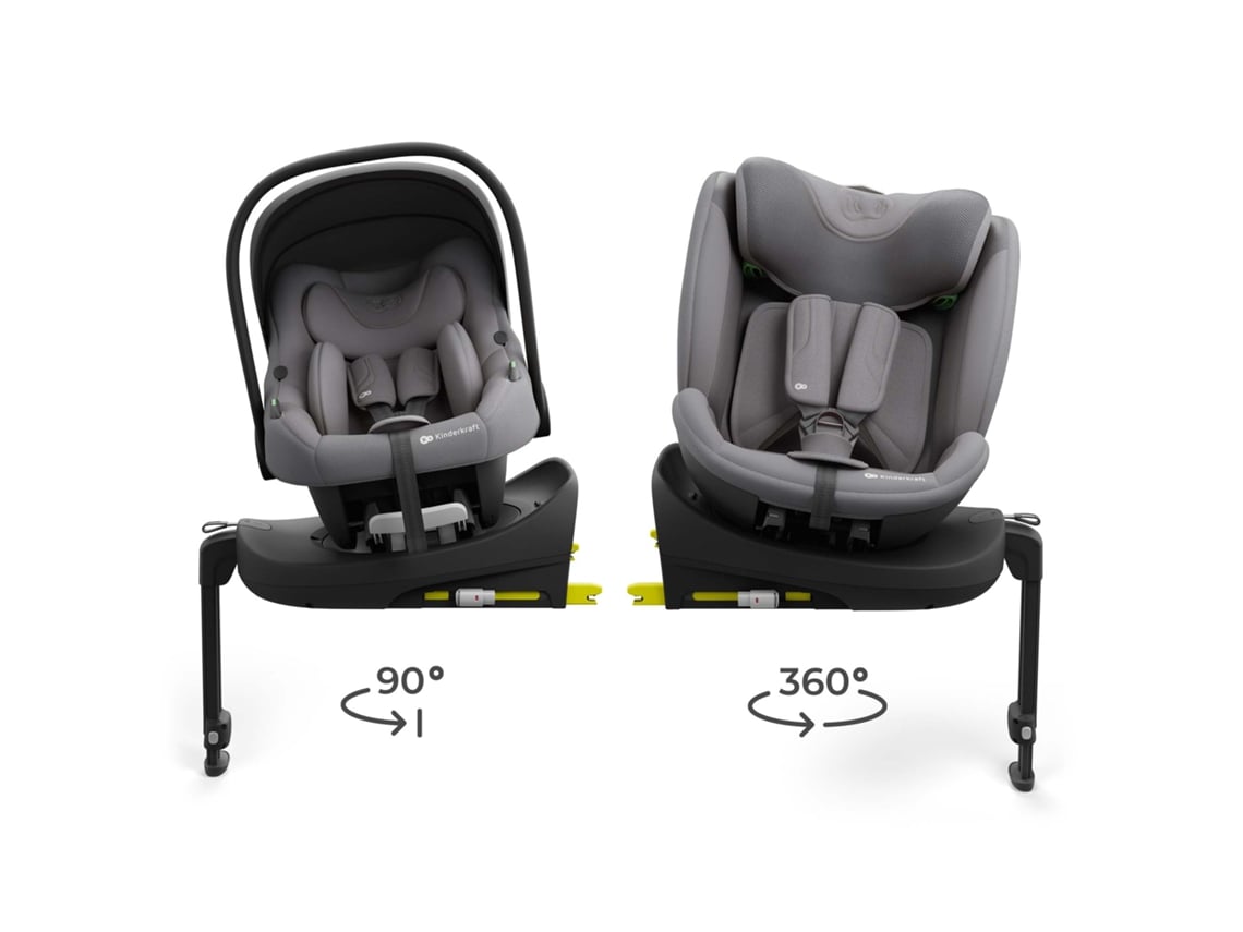 Cadeira Auto 3 em1 KINDERKRAFT Endura Safe Modular System (40-150 cm - 0-12 anos - 0-36 kg - Cinzento)