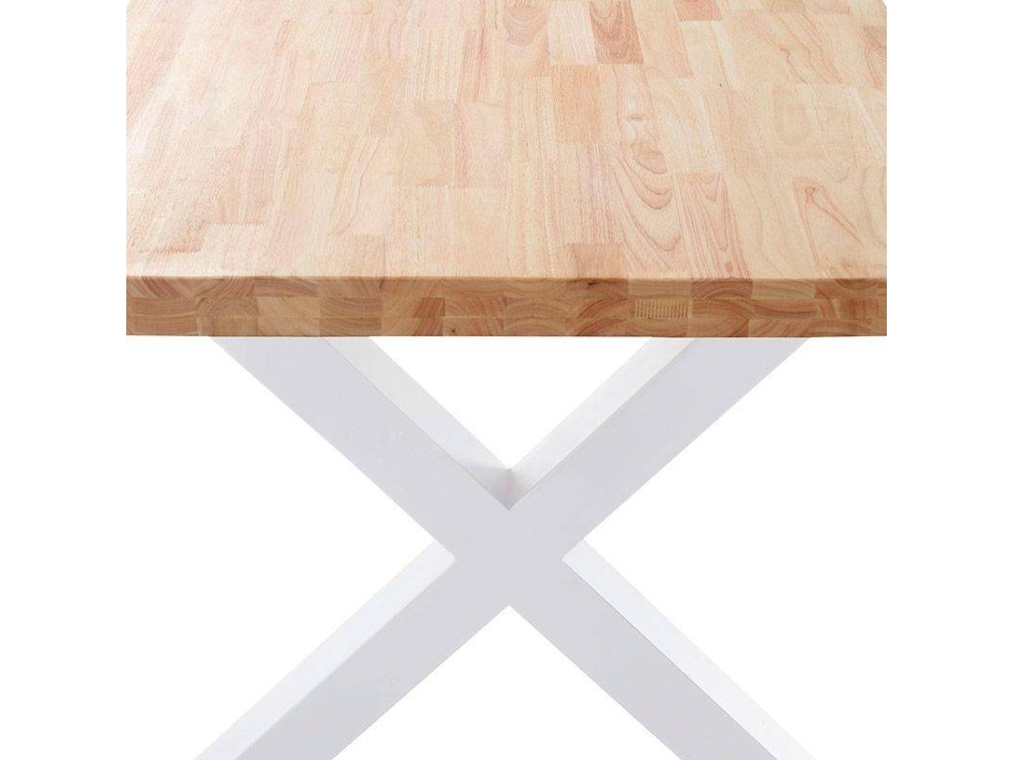Mesa de Refeição ABECEDARIO selvagem-Branco (Madeira - 9 x 76 x 90 cm)