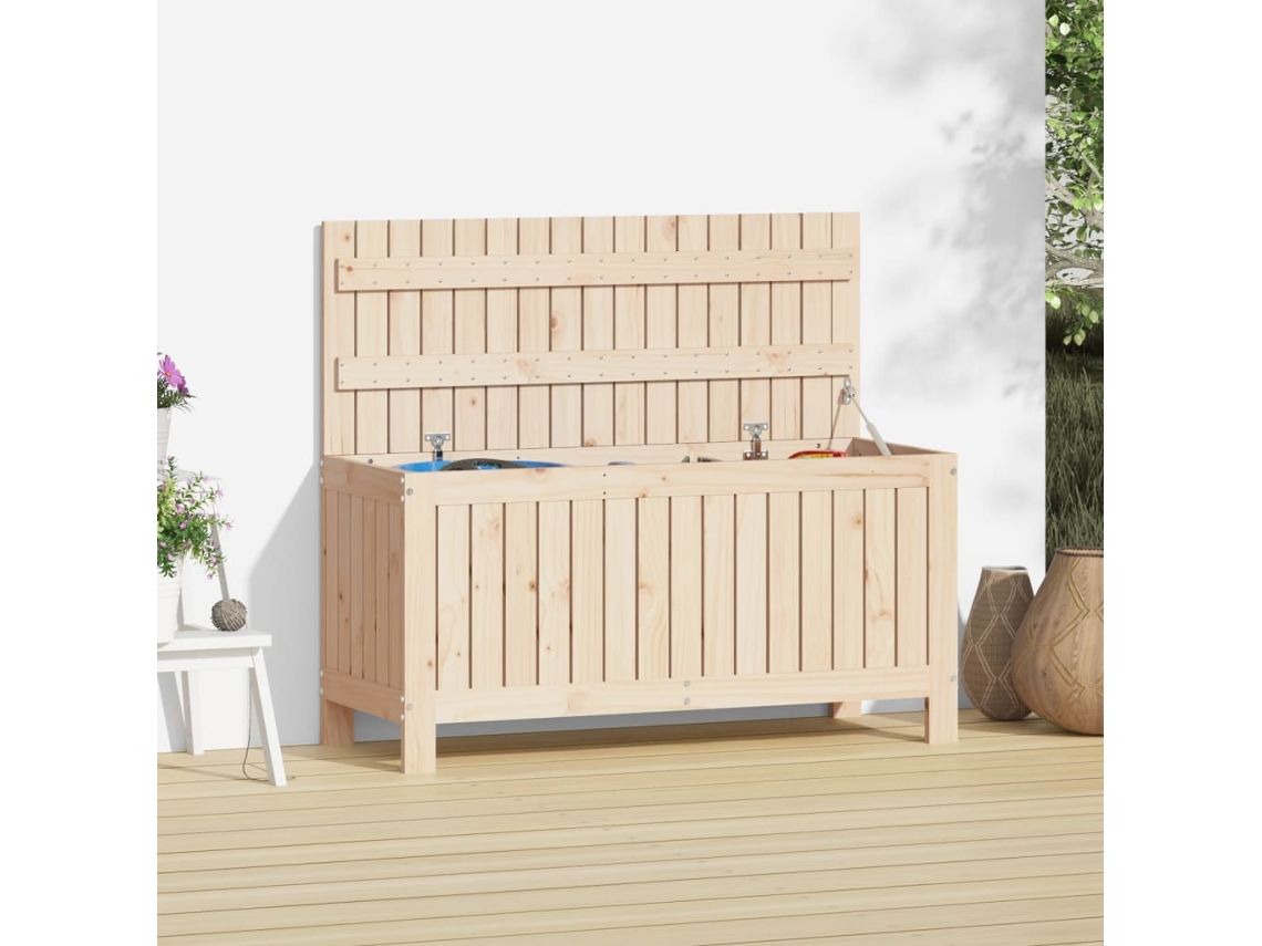 Caixa de Armazenamento VIDAXL 108x42,5x54 cm Pinho Maciço