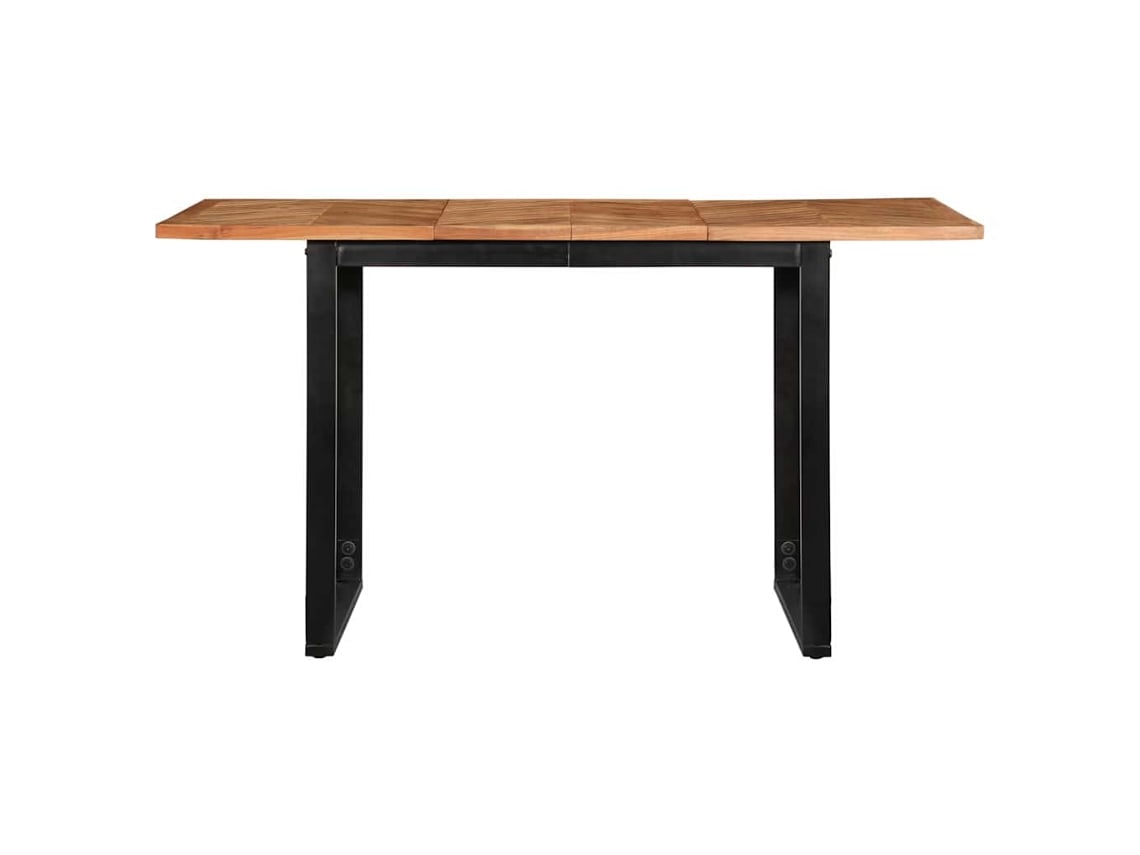 Mesa De Jantar 140x70x75 Cm Madeira Maciça De Acácia Haochrymec