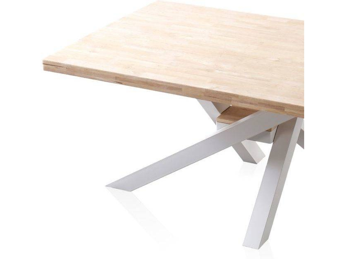 Mesa de Refeição DUEHOME Xena (Castanho - Madeira e Metal - 100 x 76 cm)