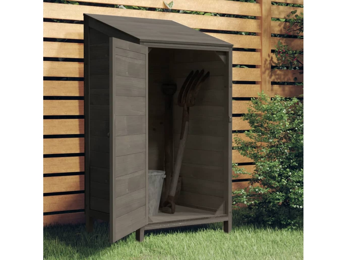 Abrigo de Madeira VIDAXL Antracite (55x52x112 cm)