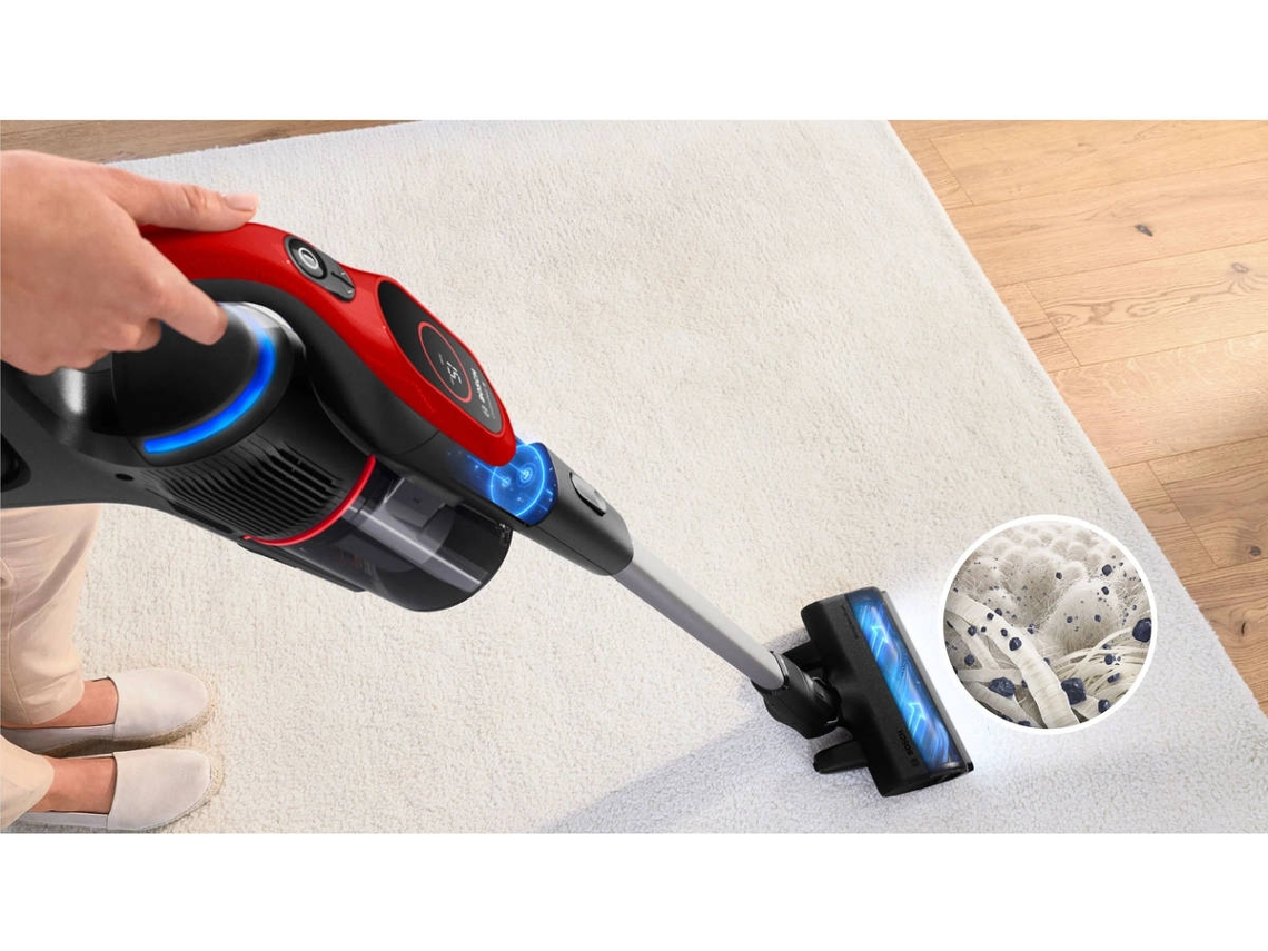 Aspirador Vertical BOSCH BBS931PET Unlimited 9 Pro Animal (Autonomia 60 min - Vermelho)