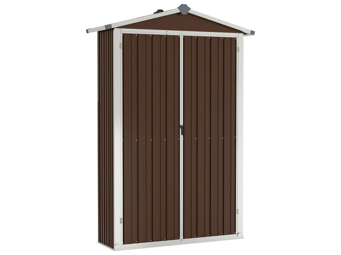 Abrigo MAISON EXCLUSIVE 116x45x175 cm Aço Galvanizado Castanho