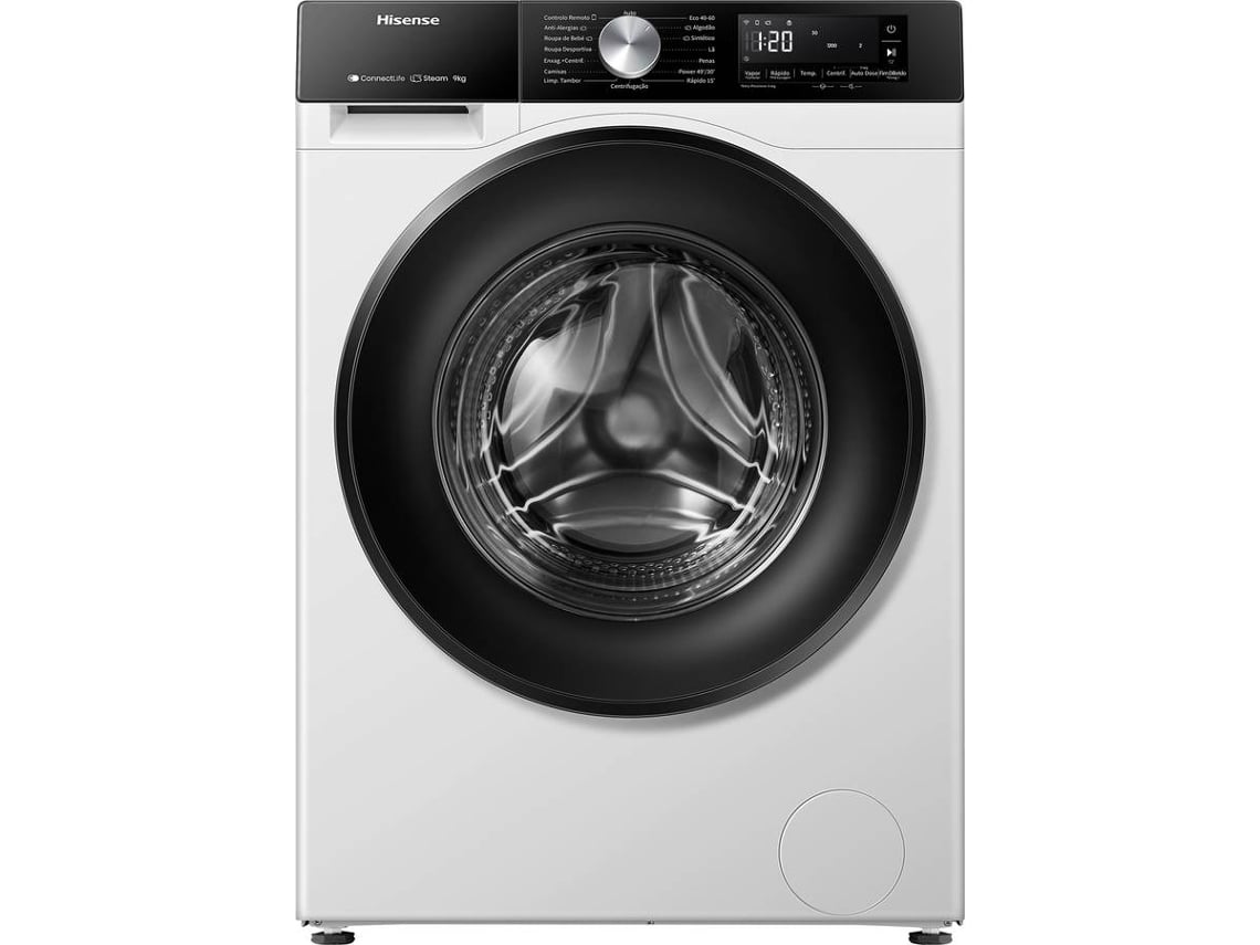 Máquina de Lavar Roupa HISENSE Serie 3S WF3S9045BW3 A-30% (9 kg - 1400 rpm - Branco)
