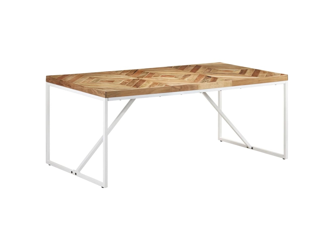 Mesa De Jantar | Mesas De Refeição 180x90x76 Cm Madeira Acácia Maciça E Mangueira Lovely Home